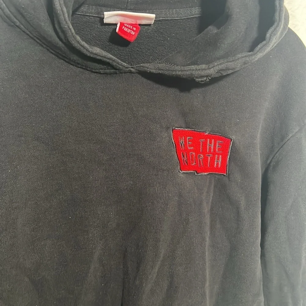 Black Hoodie with Red Graphic